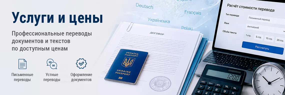 Услуги и цены